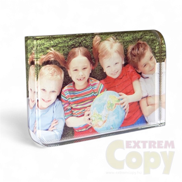 Egyedi fényképes fotókristály lekerekített sarkokkal - 6x8 cm