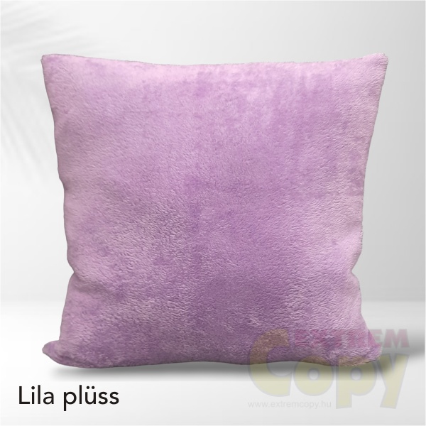 Egyedi párna saját fotóval, lila plüss