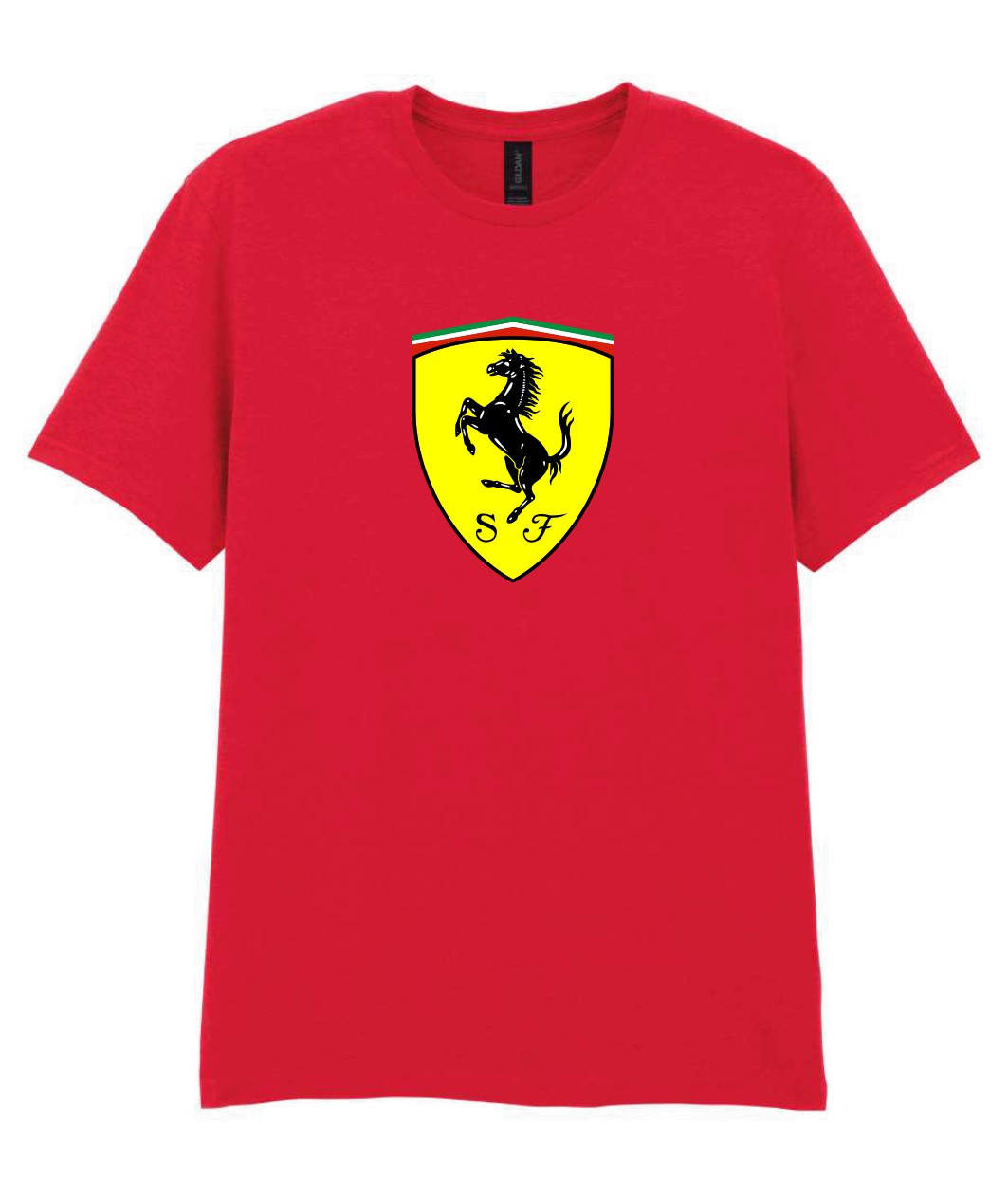 Ferrari mintás piros póló