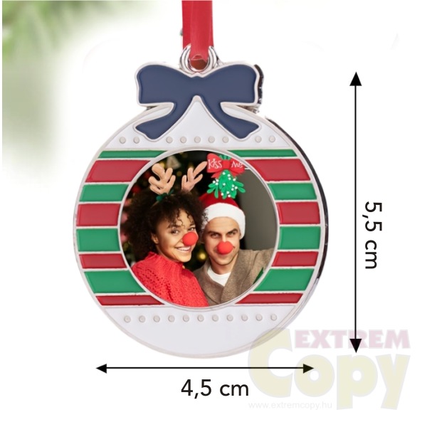 egyedi képes fadísz karácsonyra