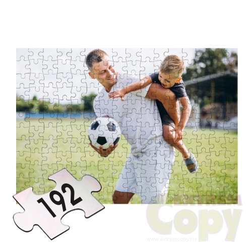 Egyedi fényképes puzzle, kirakós,  A3 méret, 20x29 cm, 192 db-os