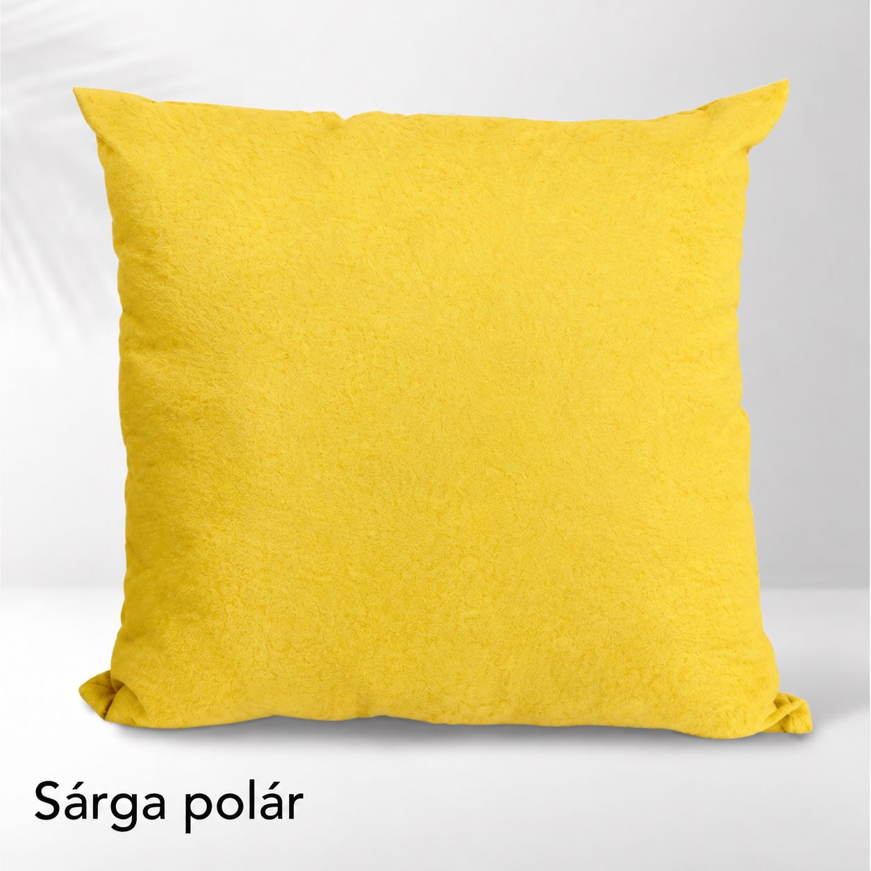 Egyedi fényképes párnára nyomtatás saját fotóból, sárga polár párnahuzat