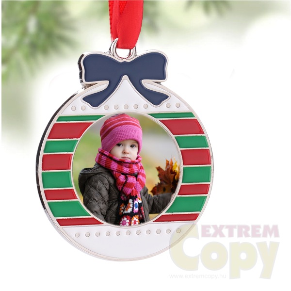 Karácsonyi fadísz egyedi képpel