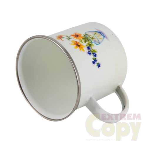 Egyedi zománcozott retró fém bögre saját fényképpel