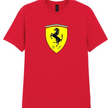Ferrari mintás piros póló